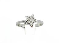 Anello Gioiellerie Claudia  Donna Anello Diamanti in Oro bianco Diamante 0.1 Ct ANSTELLA-14 - ANSTELLA-14